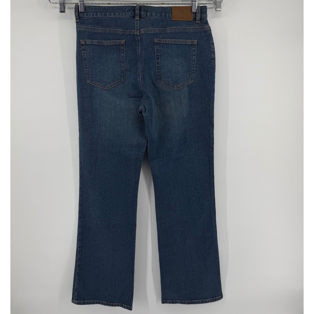 Lauren Jeans Co Ralph Lauren Women Size 10 Blue Dark Wash Bootcut Denim Jeans - Picture 3 of 8